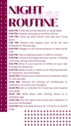 Maximize your evenings with steps for a productive night routine! 🌛💪 Optimize your nightly routine by reviewing your day, setting goals, and preparing your workspace for the next day. 🌟 Engage in light organization, reflection, and planning to ensure you’re ready for a successful morning. 🌼 A productive night routine helps you stay on top of tasks and achieve your goals with ease! 🌟 2024 Loading, Productive Night Routine, Morning And Evening Routines, Daily Routine Habits, Morning Routine Productive, Nightly Routine, Walking Workout, Thanks A Million, Practicing Self Love