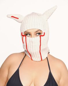 Serving looks and mischievous vibes in the Devil In Disguise Balaclava Hat! Choose from pink and white to instantly level up your Halloween outfit. Devil In Disguise, Body Chain Harness, Chain Harness, Halloween Fairy, Glitter Glasses, Festival Gear, Fairy Dresses, Face Gems, Festival Shop