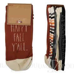 Rae Dunn Women's Fall Ankle Socks 6 Pairs Nwt Casual Autumn Thanksgiving New With Tags! Size: 5-10 Ankle Socks 6 Pairs Assorted Colors & Patterns Elastic Cuff Super Soft Fall Season Comfortable Socks, Warm Fall Socks, Cute Fall Socks, Classic Mid-calf Fall Socks, Thanksgiving Socks, Thanksgiving Color, Ankle Socks, Womens Fall, Hosiery