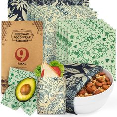 PRICES MAY VARY. ♻️ ECO-FRIENDLY NATURAL INGREDIENTS: Our food wraps s are made from organic cotton, organic jojoba oil, ethically harvest beeswax, and tree resin. These wraps are all certified with European LFGB. The fabric is GOTS certified (Global Organic Textile Standard), and even for packaging it is made of 100% recycled paper. A natural alternative to plastic wraps and cling film! ♻️ ONE SIZE DOES NOT FIT ALL: Size and Quantity would matter! Our design is triple than the popular quantity Beeswax Paper, Plastic Free Food Storage, Reusable Food Wrap, Beeswax Wrap, Bees Wrap, Beeswax Wraps, Beeswax Food Wrap, Food Wraps, Lemon Patterns