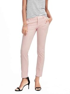 Gigi 2023, Work Style, New Pant, Banana Republic Factory, Pink Pants, Banana Republic Pants, Casual Clothes, Slim Pants, Stretch Pants