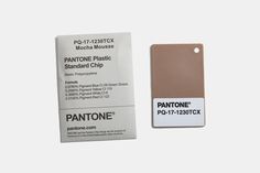 The PANTONE 17-1230 Mocha Mousse is a soft brown hue that evokes the warmth of coffee, chocolate and cocoa