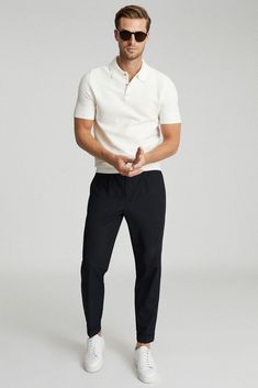 Casual Summer Outfits For Men Over 40, Adrogonus Outfits Business Casual, Men Realtor Outfit, Male Scandinavian Fashion, Polo Shirt Outfits, Smart Casual Menswear, Mens Business Casual Outfits, Polo Outfit, Shirt Outfit Men