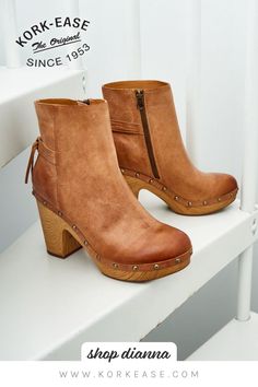 It’s the boot you’ve been waiting for – unique and striking, with a flirty edge. Our beautiful DIANNA bootie is crafted in ultra-soft leathers accented with delicate tassels tied into a sweet knot. Shop now on korkease.com. Fall Ankle Wedge Boots With Stacked Heel, Chic Platform Boots With Leather Sole For Fall, Fall Platform Boots With Block Heel And Leather Sole, Low Heel Leather Sole Boots For Fall, High Heel Moto Boots With Leather Sole For Fall, Fall Boots With Leather Sole And Low Heel, Trendy Boots With Leather Sole And Round Toe, Fall Boots With Leather Sole And Block Heel, Fall Boots With Suede Lining And Round Toe