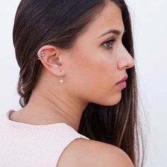 Ohana Jewels by OhanaJewelsShop on Etsy Star-shaped Sterling Silver Piercings, Everyday Star Cartilage Earrings, Triple Earrings, Eight Pointed Star, Gold Bath, The Jewel, Ear Cuffs, Huggie Hoop Earrings, Minimalist Design