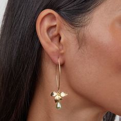 Inspired by the delicate leaves of a flower, these unique & stunning earrings are the perfect accessory to add a special touch to any outfit! 18K gold plated, brass Freshwater pearl Length: 2in Lightweight Hypoallergenic, lead & nickel free If you aren't in LOVE with your purchase, please let us know within 30 days of receiving your item, and you'll receive a stress-free refund. Elegant Flower Shaped Brass Earrings, Delicate Gold Petal Flower Earrings, Brass Dangle Flower Earrings, Feminine Gold Petal Earrings, Delicate Gold Teardrop Flower Earrings, Gold Petal Earrings For Gift, Elegant Gold Plated Leaf-shaped Earrings, Elegant Gold Plated Leaf Earrings, Elegant Leaf-shaped Gold Plated Earrings