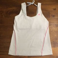 Light Blue With Pink Accents. Size M. Exercise/Workout Top. Polyester/Spandex Never Worn Casual Sleeveless Adidas Activewear, Fitted Adidas Moisture-wicking Tops, Adidas Fitted Moisture-wicking Top, Adidas Fitted Activewear For Spring, Adidas Stretch Tops For Gym, Adidas Stretch Moisture-wicking Tops, Adidas Moisture-wicking Stretch Tops, Adidas Tops For Gym In Spring, Adidas Tops For Gym, Spring Season