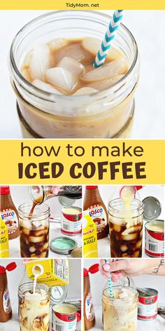 how to make iced coffee in mason jars