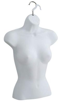 PRICES MAY VARY. Durable - The mannequin forms an opaque white finish makes the item stylish and long-lasting. Use this female dress form time and time again with no issues. This item has a hollow back. Functional- This female shirt form can be used on women's sizes 5-10 making it a versatile display form. Use this dress form to display your clothing items and accessories in an easy and effective manner. Lightweight - The form's flexible shatterproof plastic material and open hollow back shell m Sewing Trinkets, Female Shirt, Mannequin Torso, Display Mannequins, Shop Displays, Shirt Display, Plastic Dress, Female Torso, Fashion Forms