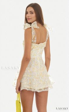 Lasaky - Stylish Networked Skirt Mini Robes, Suspender Dress, Weave Style, Dress With Tie, Strappy Dresses, Hoco Dresses, Everyday Dresses, Floral Mini Dress, Printed Mini Dress