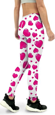 If you are loving our new heart shaped balloon leggings but you prefer a higher rise....than we've got some great news for you!
Our designer created the Gearbunch Pink Heart Shaped Balloons Yoga Pants. If you love pink and white and hearts than these Yoga Pants are perfect for you.
Super soft, stretchy and comfortable yoga leggings. Order these to make sure your next yoga session is the best one ever!
Be Happy, Be Bright, Be You with Gearbunch. Pink Heart Print Bottoms For Spring, Fun Fitted White Bottoms, Pink Bottoms For Valentine's Day, Casual Heart Print Bottoms For Valentine's Day, Fitted Pink Bottoms With Heart Print, Trendy Pink Heart Print Bottoms, Cute Stretch White Pants, Trendy Pink Bottoms With Heart Print, Casual White Bottoms With Heart Print