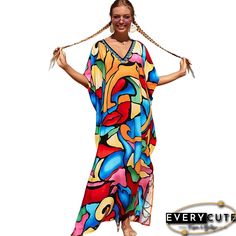 Product Name Multicolor Graffiti Loose Beach Kimono Dress TQK650096-3 Item NO. TQK650096-3 100%Polyester Weight 0.305 kg = 0.6724 lb = 10.7586 oz Category Swimwear Beach Dresses Creation Time 2021-12-22 Beach Kimono, Maternity Maxi, Swimwear Beach, Ethnic Print, Caftan Dress, Swimwear Cover Ups, Kimono Dress, Kaftan Dress, Swimwear Cover