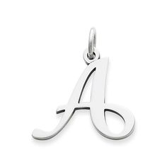 Large Script Initial - James Avery Classic Initial Pendant Charm, Silver Initial Letter Charm Necklace, Script Initial, All Letters, Letter Charm, James Avery, Letter Charms, The Alphabet, Initial Charm