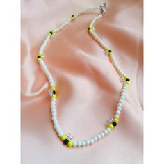 Large: 40 To 45 Cm Or 15 To 16 Ft Material: Beads Color: Black, White And Yellow Other Models On My Closet Collection 2022 #Beads #Style2022 #Women #Kandii #Kandi #Women #Ladys #Jewerly #Accesories #Handmade #Chaquira #Style #Aesthetic #2022 #Beadsjewely Yellow Round Bead Necklaces For Summer, Yellow Round Beads Necklace For Summer, Casual Yellow Beaded Necklaces With Round Beads, Tiny Yellow Beads For Summer, Yellow Beaded Chain Necklaces For Summer, Yellow Beaded Necklaces With Letter Beads For Summer, Yellow Necklaces With Colorful Beads For Summer, Yellow Beaded Necklace For Summer Gifts, Summer Yellow Beaded Necklaces