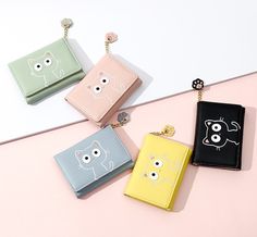 Never lose those pesky coins again, with these stylish and practical wallets. Available in 5 different colors, choose your favorite and being saving! These cute accessories will never go out of style. The simple design makes the accessory versatile to wear with every outfit! Great for any cat lovers or perfect as a gift or self-indulgent treat!  Size: 10cm x 12cm x 13cm; 3.9" x 4.7" x 5.1" Best Birthday Gifts For Women, Football Backpack, Stylish School Bags, Delivery Bag, Cat Purse, Three Fold, Trolley Bags, Women Wallet, Unique Purses