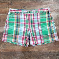 Polo Ralph Lauren Plaid Twill Linen-Blend Shorts Size 8 Material: See Photo Nwot 322024 Measured Size. Measurements Taken Flat. Measurements Are Approximate. Waist 26" Hips 20.5" Rise 10" Inseam 4" Casual Plaid Cotton Shorts, Fitted Plaid Casual Shorts, Fitted Casual Plaid Shorts, Preppy Fitted Shorts With Short Length, Preppy Fitted Short-length Shorts, Preppy Plaid Cotton Shorts, Preppy Short-length Bottoms With Pockets, Multicolor Casual Shorts, Preppy Fitted Cotton Shorts