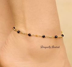 Gold Beaded Ankle Bracelet, Gold Beaded Anklet, 14k Gold Over Layered & Bonded Over Semi-precious Metals, Lifetime Replacement Guarantee for just $26.90 #AnkleBracelet #BeadedAnklet #GoldAnkleBracelet #14kGoldBracelet #PuertoRicoJewelry #GiftForGirlfriend #14kGoldAnklet #BlackBeadedAnklet #14kGoldJewelry #GoldAnklet Elegant Handmade Anklets With Round Beads, Gift Anklets With Tiny Beads, Elegant Handmade Anklets With Beads, Gold Anklets With Tiny Beads As Gift, Gold Beaded Anklets For Gift, Gold Beads Anklets As Gift, Gold Beaded Anklet As Gift, Gift Anklets With Gold Beads, Baby Anklet