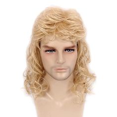 Category:Synthetic Wig; Gender:Men's; Wig Type:Natural Wigs,Lolita Wig,Party Wig,Halloween Wig,Cosplay Wig; Occasion:Daily,Cosplay Costumes,Vacation,Party / Evening,Daily Wear; Age Group:Adults; Color Shade:Black,Brown; Hair Material:Synthetic Hair; Cap Construction:Machine Made; Texture:Curly; Length:Medium Length; Features:Cosplay,Fashion,Comfortable,Fluffy,Soft; Net Weight:0.28; Heat Resistant:Yes; Listing Date:08/09/2021; Cap Circumference:; Front to Back:; Nape of Neck:; Side to Side Across Mullet Wigs, 80s Wig, Mens Wig, Wigs For Men, 60s Men, Mullet Wig, 80s Disco, Mens Wigs, Men's Wigs