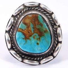 Nicely made ring in sterling silver with a beautiful piece of turquoise. Size 7.5 weighs 6.5 grams. Baby blue turquoise with caramel brown matrix, this is one of the best turquoise stones I have up for offer right now. Unmarked, acid tested and guaranteed sterling silver. Southwestern Polished Turquoise Ring Collectible, Horse Necklace, Caramel Brown, Turquoise Stones, Sterling Silver Hoop Earrings, Sterling Silver Hoops, Blue Turquoise, Silver Hoops, Silver Hoop Earrings