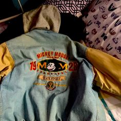 This Is An Original Disney Mickey Mouse Bomber Jacket I Am The Original Purchaser Of This Worn Only A Handful Of Times Disney Jacket, Disney Mickey Mouse, Kids Jacket, Disney Mickey, Jean Coat, Jean Jacket, The Original, Bomber Jacket, Color Blue