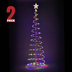 TheLAShop 6ft LED Spiral Christmas Tree USB Powered Outdoor Xmas Tree, Spiral Christmas Tree, Spiral Tree, Tree Light, Tree Lights, Holiday Mood, Different Holidays, Star Decorations, Tree Lighting