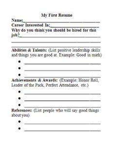 a sample resume for someone who is looking at something on the page, and it looks like