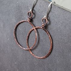 Adjustable Small Hoop Copper Earrings, Small Metal Hoop Earrings With Lever Back, Handmade Small Hoop Earrings, Handmade Small Hoop Copper Earrings, Handmade Metal Round Hoop Earrings, Handmade Small Copper Hoop Earrings, Nickel-free Copper Hoop Earrings, Hypoallergenic Copper Hoop Earrings Gift, Hypoallergenic Copper Hoop Earrings