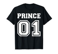 PRICES MAY VARY. Prince 01 for all being in love with their partner, girlfriend or princess. Lightweight, Classic fit, Double-needle sleeve and bottom hem Being In Love, Shop Top, Fashion Brands, Branded T Shirts, Top Styles, In Love, Prince, Fashion Branding, T Shirts