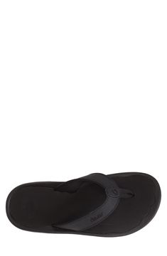 This classic beach-ready flip-flop features a cushioned anatomic footbed and can be machine washed for easy care. Synthetic upper/textile lining/rubber sole Imported Comfortable Slides With Ortholite Insole For The Beach, Vacation Flip Flops With Removable Insole, Beach Slippers With Ortholite Insole, Comfortable Cushioned Sandals For Surfing, Comfortable Flip Flops With Arch Support For Beach, Comfortable Synthetic Flip Flops With Ortholite Insole, Synthetic Open Toe Flip Flops For Surfing, Casual Foam Flip Flops With Textured Footbed, Casual Toe Post Flip Flops With Ortholite Insole