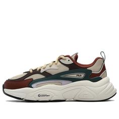 (WMNS) FILA Mars 1S SMU Sneakers 'Beige Brown Red' F12W332126FAR God Pictures, Beige Brown, Mars, Sneakers, Red