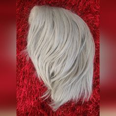 Nwot Gray Haired Wig Short Has 8 Satin Loops To Adjust To Size As Shown In Foto Grey Hair With Bangs, Grey Hair Wig, Wig Color, Wig Short, Gray Hair, Hair Wig, Wigs, Women Accessories, Hair Accessories