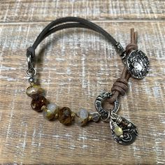 Casual Brown Metal Bracelet, Casual Brown Metal Bracelets, Adjustable Brown Metal Bracelet, Adjustable Brown Metal Bracelets, Casual Everyday Bracelet, Adjustable Brown Metal Jewelry, Trendy Nickel-free Brown Jewelry, Casual Brown Jewelry For Everyday Use, Trendy Adjustable Bracelets For Everyday