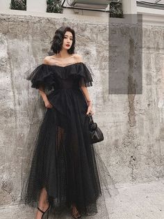 Black Tulle Long Prom Dresses, Formal Dress Black Graduation Dresses,PD221623 on Storenvy Black Dress For Graduation, Black Graduation Dresses, Graduation Ball Dress, Black Tulle Prom Dress, Black Graduation Dress, Formal Dress Black, Black Tulle Dress, Tulle Long Prom Dress, Tulle Neckline