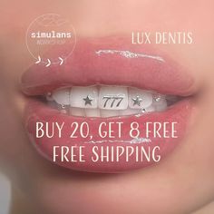 Buy 20, Get 8 Free: Purchase 20 charms and get 8 more absolutely free! Enhance your smile with the Lux Dentis Silver Tooth Charm, crafted with premium dental silver. Perfect for those who want to add a touch of uniqueness to their look, these charms are hygienically packaged and are designed to last. For best results, we recommend professional application by a dentist. With daily brushing, your charm will maintain its shine and durability. The charm does not cause any unpleasant odors and is saf Silver Tooth, Dental Jewelry, Tooth Charm, Your Smile, Brushing, Your Design, Jewelry Sets, Beauty Book, Charms