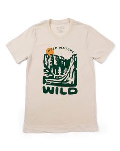 This comfortable yet durable outdoor tee was made to get outside in. Whether you're hiking, camping, or just lounging around the house, this nature-inspired shirt is perfect for the occasion. Plus, for every tee purchased, a pound of trash is picked up in the wild! Outdoor Apparel Design, Outdoorsy Tshirt Design, Earth T Shirt Design, Outdoor Tshirt, Hiking Apparel, Hiking T Shirt, Camping Tshirt, Outdoor Tshirt Design, Retro T Shirt