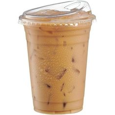 iced coffee in a plastic cup with a lid