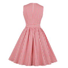 Sleeveless V-Neck Plaid Rockabilly Dress

 This Vichy Rockabilly Dress is a unique and very elegant piece. It is sleeveless and has a V-neck that gives a fresh and modern look. The colors are bright and stunning, making it the perfect outfit for summer evenings or for a casual outing. The flattering cut of this design will earn you compliments from your friends and family, while the light and airy fabric will provide a comfortable feel all day long. Put on this pretty dress for a unique and sophisticated look!

 ✂ DRESS DETAILS



 Material: Cotton, Polyester

 Sleeveless




 V-neck

 Available colors: Red / Vichy Rockabilly Dress

 High quality finish

 Free Shipping







 ✂ SIZE GUIDE

 For this Vichy Rockabilly Dress, our seamstress advises you to take your usual size.

 If necessar Summer Rockabilly A-line Dresses, Pinup Sleeveless Summer Dress, Sleeveless Pinup Summer Dress, Summer Sleeveless Pinup Dress, Spring A-line Rockabilly Dress, Spring Rockabilly A-line Dress, Summer Sleeveless Rockabilly Dress, Summer Picnic Dresses In 1950s Style, Retro Plaid Summer Dress