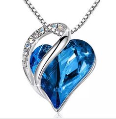 Sapphire Heart Shaped Necklace is a September birthstone. Cutest heart shape necklace with your birthstone color. Very classy looking and simple. Give Me the Details: Sapphire October birthstone Necklace is silver colored Amazon Coupons, Geometric Heart, Heart Shaped Necklace, Buy Necklace, Mors Dag, Valentines Necklace, Design Geometric, Geometric Necklace, Bhutan