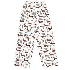 Match your pup this holiday season in these festive and oh so soft DOXIE CHRISTMAS pajama pants! These pants are perfect for all doxie and wiener dog lovers.• Relaxed unisex fit• Practical side pockets• Elastic waistband with a white drawstring• Premium knit mid-weight jersey fabric• 95% polyester, 5% elastane (fabric composition may vary by 1%) Size guide WAIST (inches) HIPS (inches) 2XS 28 ⅜ 35 ⅜ XS 29 ⅞ 37 S 31 ½ 38 ⅝ M 33 ⅛ 40 �⅛ L 36 ¼ 43 ¼ XL 39 ⅜ 46 ½ 2XL 42 ½ 49 ⅝ 3XL 45 ⅝ 52 ¾ 4XL 48 ⅞ 5 Cute Christmas Pajamas, Christmas Pajama Pants, Girls Pjs, Pajama Pant, Wiener Dog, Christmas Pajamas, Wiener, 8 M, Jersey Fabric