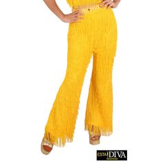 Fringe Pants - Latin SalsaThese fringe pants are custom-made to get the perfect fit. Their beautiful fringe accentuate your dance movements in an electrifying and fascinating manner. They are real eye-catcher! With these fringe pants, you will definitely delight your audience.custom-made, handcrafted especially for youYou can pick colors and select options!hand-sewn fringe, sequin and crystal beadsLining: Lycra (stretch fabric); Composition: 80% Polyamide, 20 % ElastaneWashing: Hand wash with co Fitted Fringe Pants For Party, Glamorous Party Bottoms With Fringe, Glamorous Fringe Bottoms For Party, Glamorous Fitted Fringe Bottoms, Party Pants With Fringe, Fitted Bottoms With Tassels For Festival, Fitted Party Bottoms With Beaded Fringe, Fitted Fringe Bottoms For Party Season, Fitted Wide Leg Bottoms With Fringe