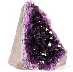 PRICES MAY VARY. 100% NATURAL. All sizes are DEEP PURPLE in color. SPECIFICATIONS: This beautiful geode weighs 1.5 to 2 lbs with a Basalt (volcanic rock) backing. The base is cut so it will stand up for display. URUGUAYAN AMETHYST: Uruguay is the global source for dark purple crystals. We pay more to acquire the best for you. ASSEMBLED & INSPECTED IN THE USA. We inspect every crystal cluster prior to packing. A portion of your purchase price goes to provide financial aid and employment for a tea Crystals For Wealth, Feng Shui Crystals, Selenite Wand, Selenite Wands, Amethyst Healing, Crystal Geode, Power Crystals, Amethyst Geode, Crystal Wand