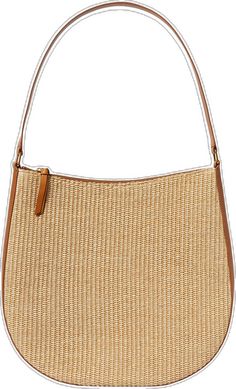 Chic Shoulder Bag With Leather Trim For Vacation, Chic Vacation Shoulder Bag With Leather Trim, Brown Leather Trim Shoulder Bag For Vacation, Elegant Natural Hobo Bag With Woven Leather, Elegant Woven Leather Straw Shoulder Bag, Elegant Straw Bag With Leather Trim For Travel, Beige Straw Bag With Leather Trim, Elegant Beige Straw Bag With Leather Trim, Elegant Straw Shoulder Bag With Leather Handles