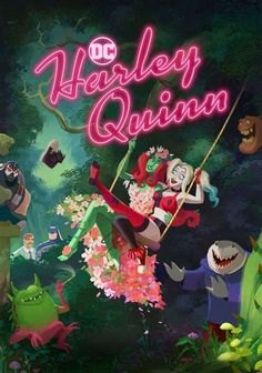 the title for herley quiin's animated movie, which features monsters and other characters