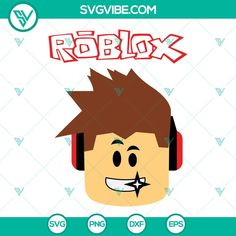 an image of a man with headphones and the words robox on his face