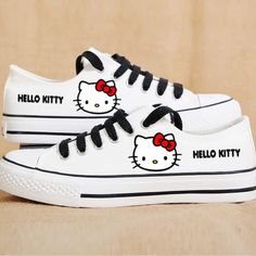 Brand New Quality Low Top Canvas Shoes Shoes Come With 2 Shoe Laces 1x Black & 1x White. Will Ship Fast And You Will Receive In 2-3 Days Anywhere In The Usa Black Canvas Shoes, Hello Kitty Shoes, Hello Kitty Items, Star Girl, Sport Sneakers, Drop Shipping, Shoes Shoes, Shoes Trainers, Casual Shoes Women