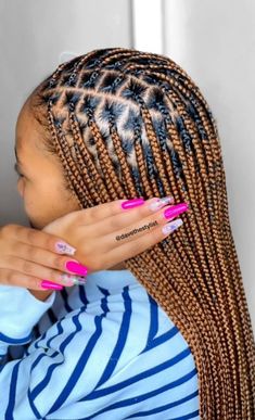 Knotless Box Braids, Cute Box Braids, Big Box Braids Hairstyles, Afrikaanse Mode, Braids Hairstyles Pictures