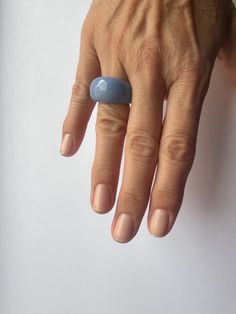 This porcelain ring with 24k gold is made out of porcelain and fired in special ceramic kiln two times on high temperature of 1220oC (2228oF). That high temperature made this ring very strong, but the ring is still fragile.  If you are not sure about your ring size, please compare your ring with a picture of the porcelain ring. Important note - your porcelain ring should be 1/2 or 1/4 bigger than the ring you wear. I make rings in one size, so there is no way to change it for the same one in a d Porcelain Ring, Make Rings, Ceramic Kiln, Blue Porcelain, Serbia, Rings Statement, High Temperature, No Way, Favorite Jewelry