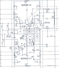 an architectural drawing shows the floor plan for a two story house, which is being built in