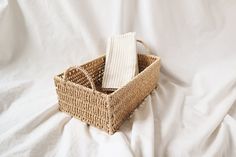 Our sea grass-braided basket is perfect for adding a touch of greenery to any space. Its strong design is sure to last for years to come. Dimensions: 4.5" H x 12" W x 7.5" D Once you place your order, it will be shipped in 1-3 days. Thank you for choosing ninasprojects. Bohemian Style Dining Room, Sea Grass Basket, Rectangle Basket, Reusable Napkins, Basket Bathroom, Style Dining Room, Grass Basket, Planter Basket, Basket Gift