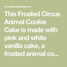 an animal is made with pink and white vanilla cake, a frosted animal co